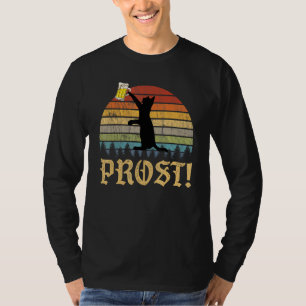 T-shirt BièrefestivalOktoberfestAllemagneStyleRétroChat