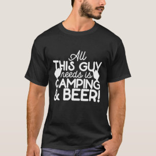 T-shirt Bières de camping pour hommes Pour les hommes qui