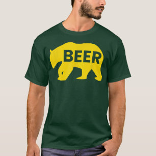 T-shirt Bières, Jour, Alcoolisé, Ours, Sauvage, Faune 