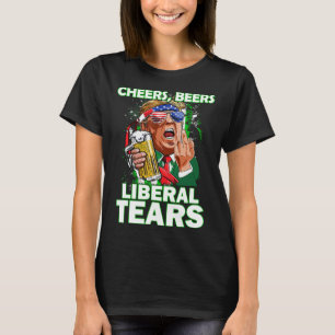 T-shirt Bières Larmes libérales Trump Holding Bière Patric