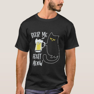 T-shirt Bières pour moi tout de suite chat drôle bière