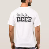 T-shirt Bières vertes ici pour la bière (Dos)