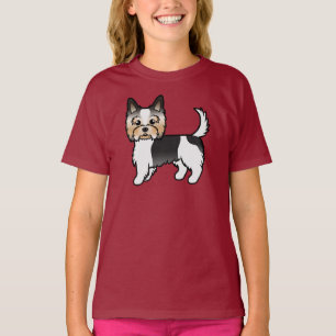 T-shirt Biewer Terrier Yorkshire Terrier Chien de Dessin A