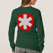 T-shirt Big Asterisk - Rouge et Blanc (Dos)