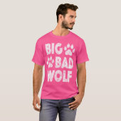T-shirt Big Bad Wolf Halloween Empreinte de patte (Devant entier)