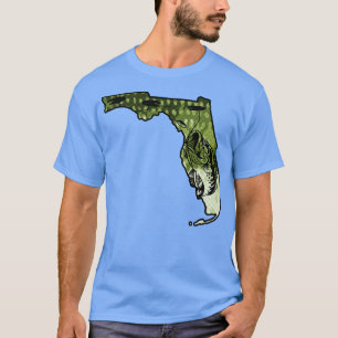 T-shirt Big Bass Fishing Floride State Grosse Bouche Basse