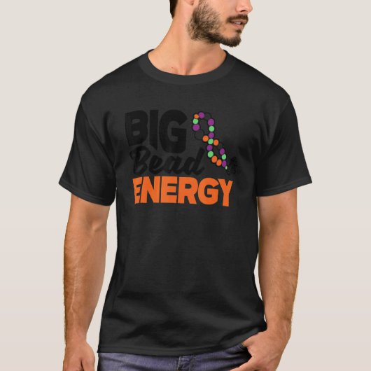 T-shirt Big Bead Energy Graphic Beadwork Beading Hand Stit (Devant)
