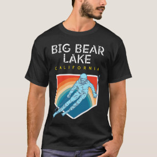 T-shirt Big Bear Lake California USA Station de ski RETOUR