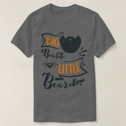 T-shirt Big Beard Little Beard 2 (Design devant)
