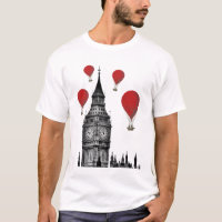Big Ben et Red Hot Air Balloons 2