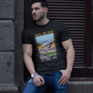 T-shirt Big Bend National Park Chisos Mountain Perturbé