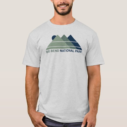 T-shirt Big Bend National Park Mountain Sun (Devant)