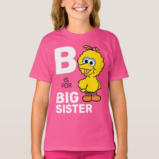 T-shirt Big Bird | S est pour Big Sister (Devant)