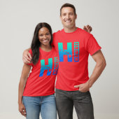 T-shirt Big Blue Hawaii Distesse Design (Unisexe)