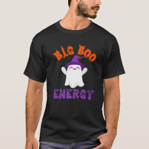T-shirt Big Boo Energy Halloween Chemise femmes sorcière B