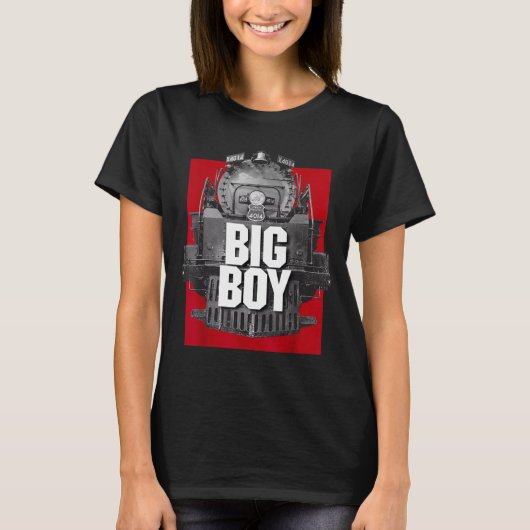 T-shirt Big Boy 4014 Clic Steam Engine Retro Locomotive Ra (Devant)