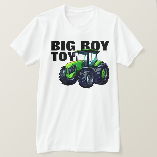 T-shirt "Big Boy Toy" avec Green Farm Tractor (Design devant)
