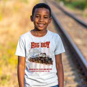 T-shirt Big Boy Train à vapeur Vintage Locomotive américai