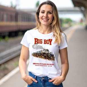 T-shirt Big Boy Train à vapeur Vintage Locomotive américai