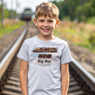 T-shirt Big Boy Train à vapeur Vintage Locomotive américai