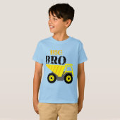 T-shirt Big Bro Construction Camion à vidange jaune (Devant entier)