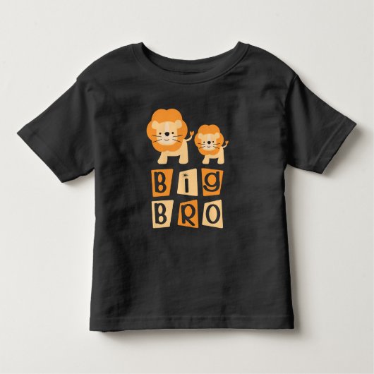 T-shirt Big Bro Lion Brother Boys (Devant)