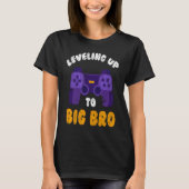 T-shirt Big Bro  Present Game  Leveling future brother (Devant)