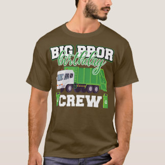 T-shirt Big Brother Anniversaire Crew Garbage Truck Famill