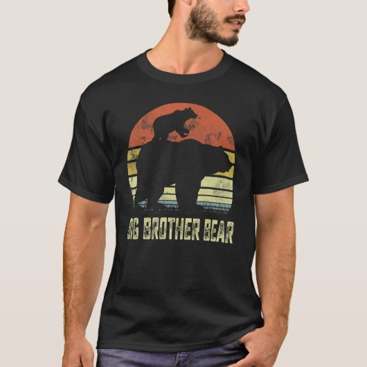 T-shirt Big Brother Bear Matching Family Mother's Day (Devant)