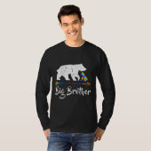 T-shirt Big Brother Bear Sensibilisation sur l'autisme Fie (Devant entier)