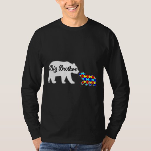 T-shirt Big Brother Bear Sensibilisation sur l'autisme Sup (Devant)