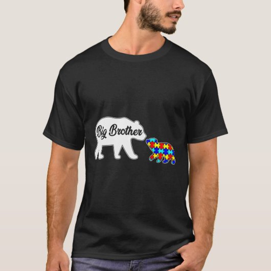 T-shirt Big Brother Bear Sensibilisation sur l'autisme Sup (Devant)