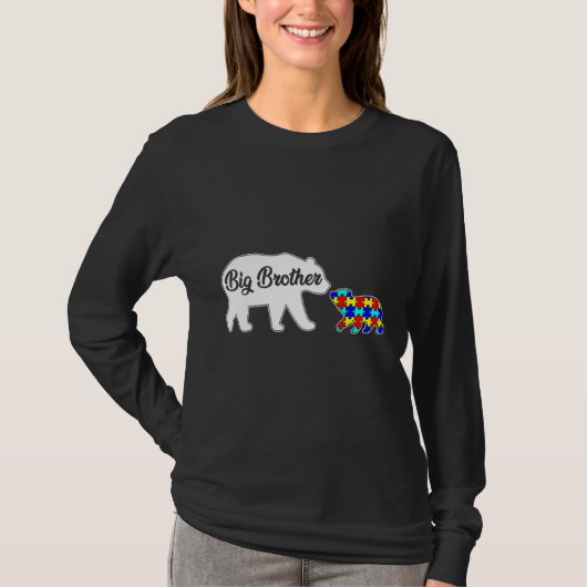 T-shirt Big Brother Bear Sensibilisation sur l'autisme Sup (Devant)