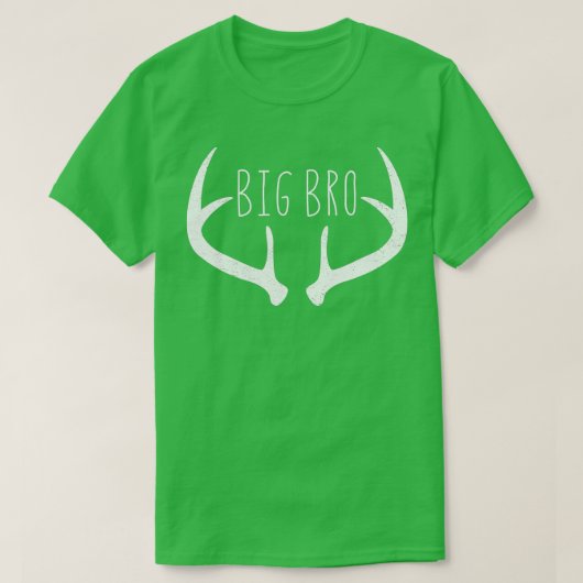 T-shirt Big Brother Boys Deer Antlers Chasse (Design devant)