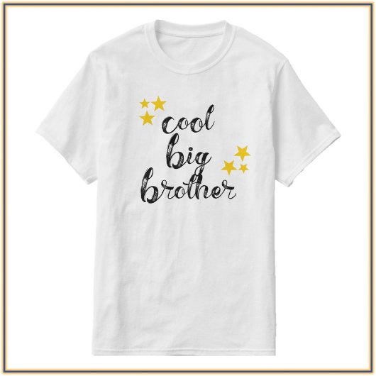 T-shirt Big Brother cool noir et or