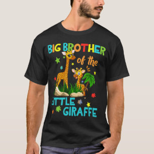T-shirt Big Brother De Giraffe Anniversaire Famille Corres
