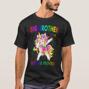 T-shirt Big Brother De La Princesse Anniversaire Dabbing U
