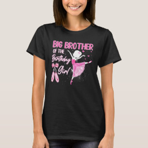 T-shirt Big Brother De L'Anniversaire Fille Ballerina Ball