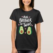 T-shirt Big Brother des Twins Avocados | Nourriture mignon (Devant)