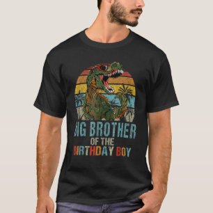 T-shirt Big Brother Dinosaure Du Garçon D'Anniversaire Cor