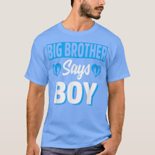 T-shirt Big Brother dit Boy mignon Genre Revete Team Blue