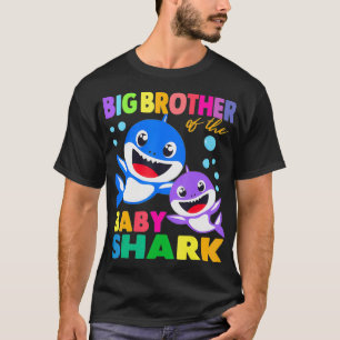 T-shirt Big Brother Du Bébé Requin Anniversaire Big Brothe