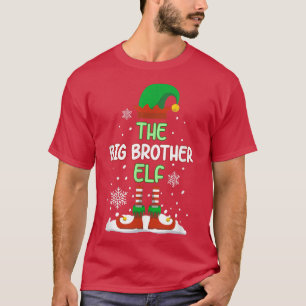 T-shirt Big Brother Elf Funny Family Matching Christma