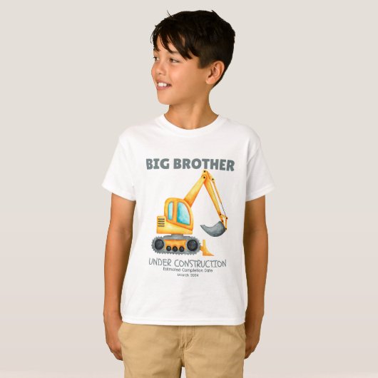 T-shirt Big Brother en construction Date estimée 2024 (Devant entier)