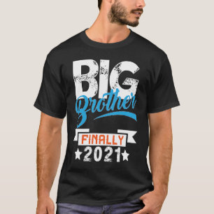 T-shirt Big Brother Enfin 2021 Nouvelle Grossesse Frère An