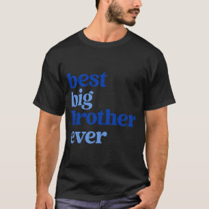 T-shirt Big Brother Ever Gray With Blue Text Boys _2