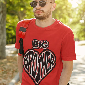 T-shirt Big Brother, Fière Frère Hommes Style Graphic