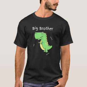 T-shirt Big Brother Funny T Rex Dinosaur Pour Les Garçons