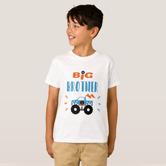 T-shirt big brother monster truck (Devant entier)