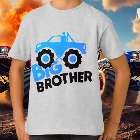T-shirt Big Brother Monster Truck Tee | Graphisme Cool pou